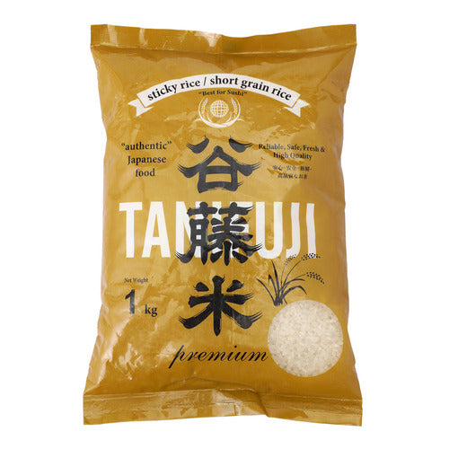 TANIFUJI Premium Japanese Sushi Rice – 1kg (1 Pack) – Authentic Short-Grain Rice for Perfect Sushi & Japanese Dishes